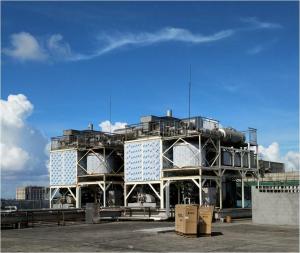 浙江金石包裝有限公司，兩套小型印刷溶劑回收設備對接4臺印刷機